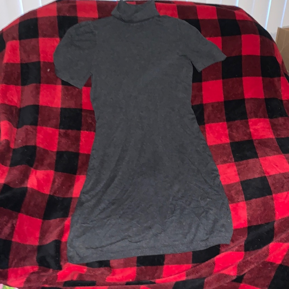 Cute Simple Turtle Neck Dress